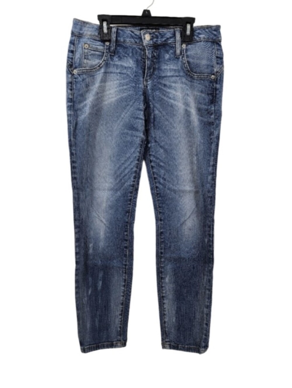 Bebe Distressed Jeans Women's Size 25 Light Wash Comfy Stretch Jeans